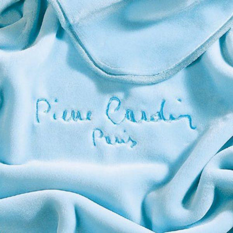Κουβέρτα Βελουτέ Μονή Pierre Cardin 545 Light Blue