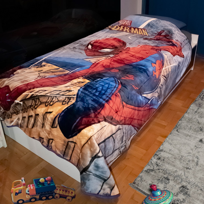 Κουβέρτα Βελουτέ Μονή Dimcol Disney 511 Spiderman