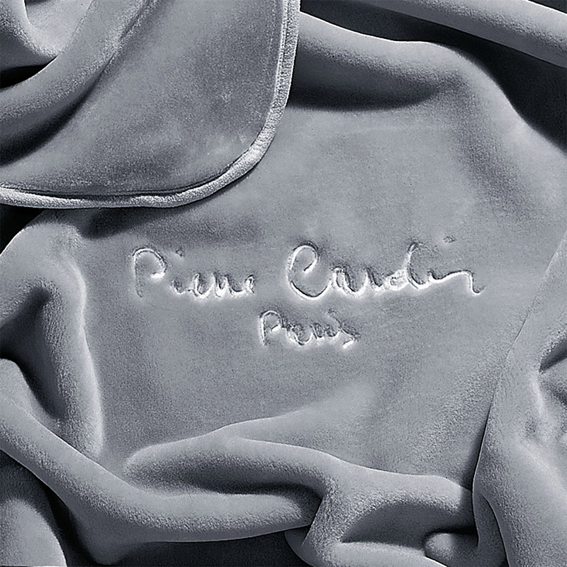Κουβέρτα Βελουτέ King Size Pierre Cardin 545 Grey